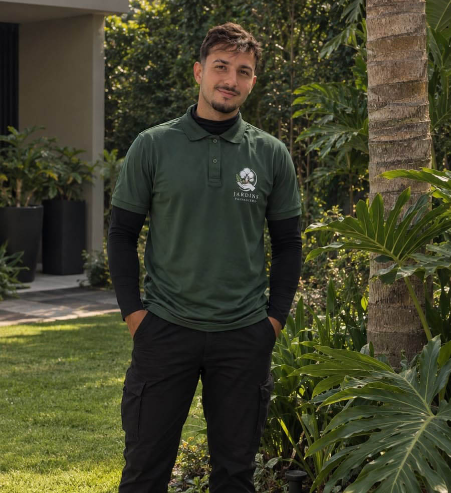 Equipe Jardins JR em projeto de paisagismo
